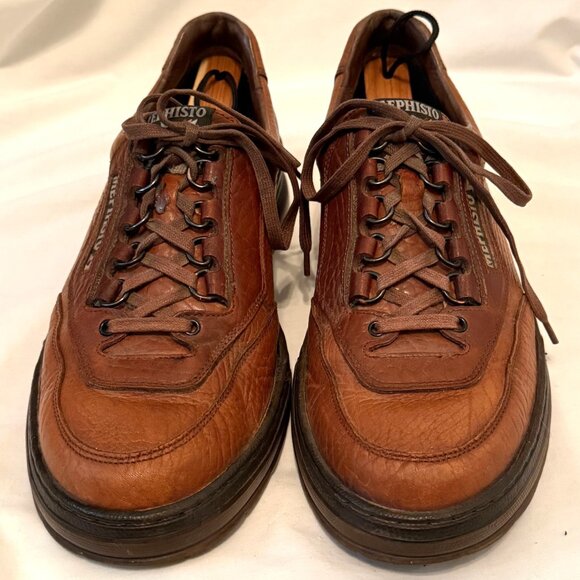 Mephisto Match Runoff Air Jet Brown Leather Casual Sneaker Shoes Men's 10 N US - Picture 4 of 11